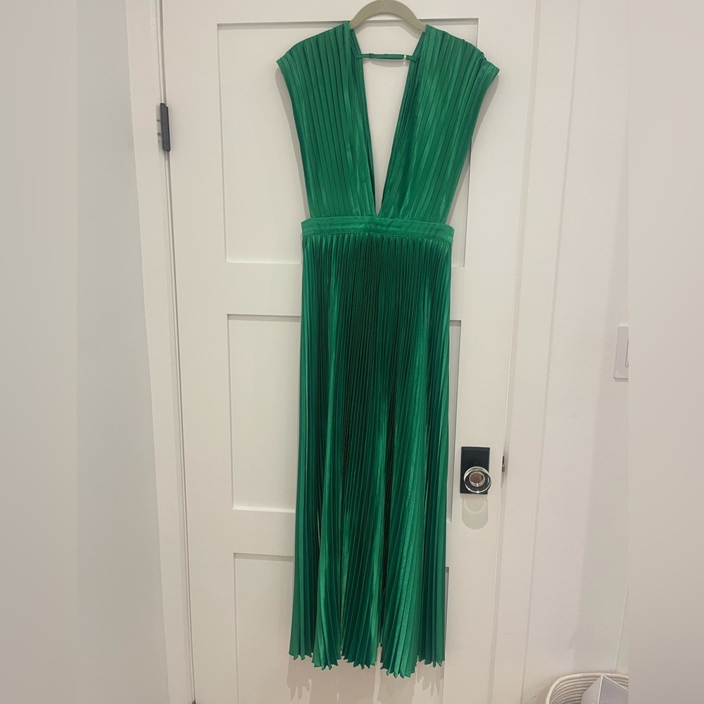 L’IDEE Gala Midi Dress in Bright Green - worn only once!
